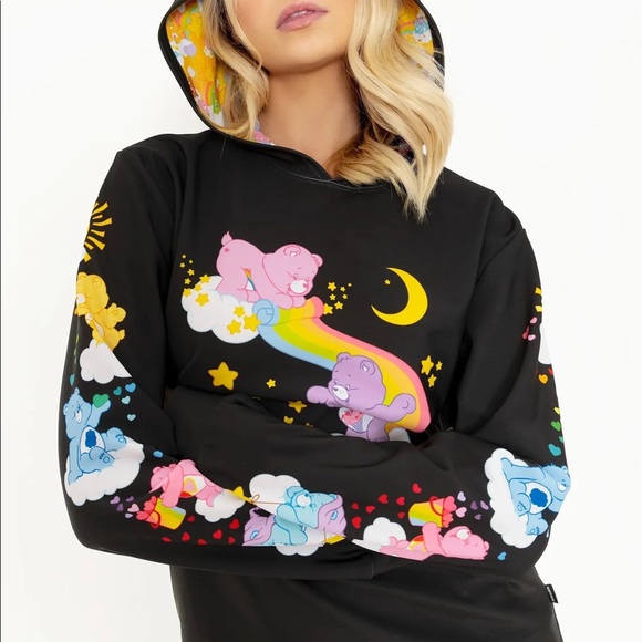 Blackmilk 40 Years of Hugs Black Hoodie Sweater - XS - Picture 5 of 8
